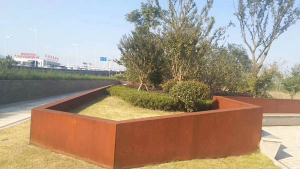 任城耐候钢挡土墙